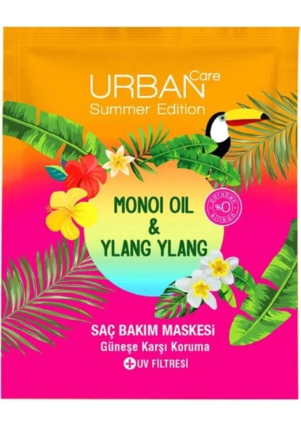 Care Summer Edition Monoi Oil & Ylang Ylang Saç Bakım Maskesi +Uv Filtresi 50 ml