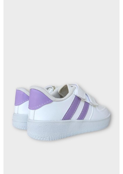 Çocuk Sneaker Spor Ayakkabı Beyaz - Mor indirimleri