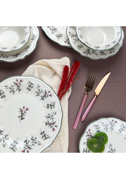 Terra 24 Parça Yemek Takımı - Renkli