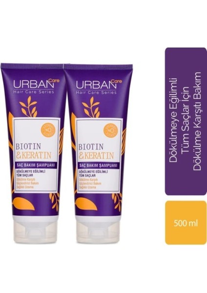 Care Biotin & Keratin Saç Bakım Şampuanı 2'li Set