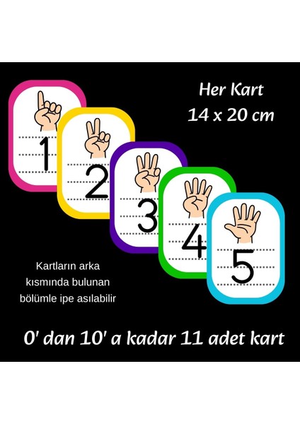 Sayı Kartları (Asılabilir) modelleri