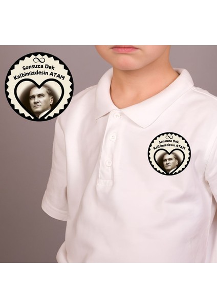 10 Kasım Atatürk'ü Anma Günü Yaka Kartı 02 40LI Paket