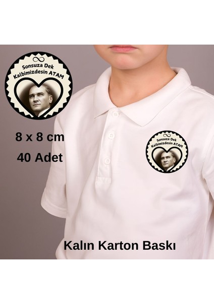 10 Kasım Atatürk'ü Anma Günü Yaka Kartı 02 40LI Paket fiyatları