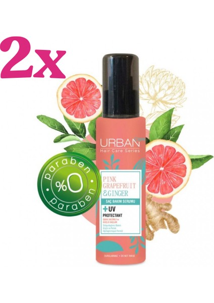 Care Pink Greyfurt & Ginger Saç Bakım Serumu 75 ml 2 Adet