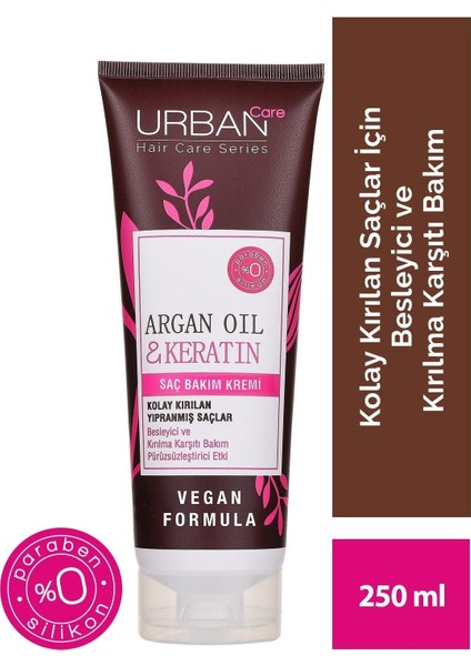 Care Argan Yağı & Keratin Saç Bakım Kremi 250 ml