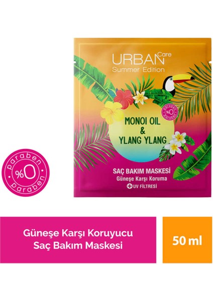 Care Summer Edition Monoi Oil & Ylang Ylang Duş Öncesi Saç Bakım Maskesi 50 ml