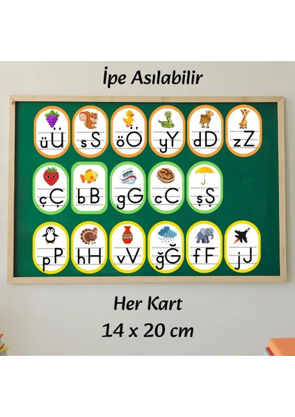 1.sınıf Harf Grupları Kartları (Asılabilir) fiyatları