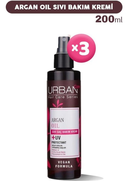 Care Argan Oil Sıvı Bakım Kremi 200 ml 3 Adet