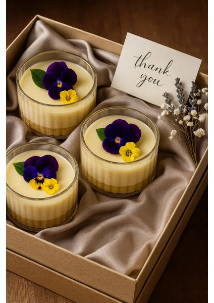 3’lü Yuvarlak Çizgili Cam Magnolia Sunum Kasesi – Tatlı, Kahvaltı, Meze ve Çerezlik