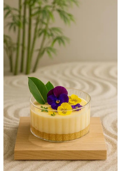 3’lü Yuvarlak Çizgili Cam Magnolia Sunum Kasesi – Tatlı, Kahvaltı, Meze ve Çerezlik