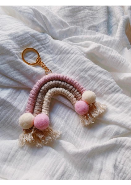 Pembe Gökkuşağı Detaylı Doğum-Doğum Günü Bebek Hediyelik(10 Adet)