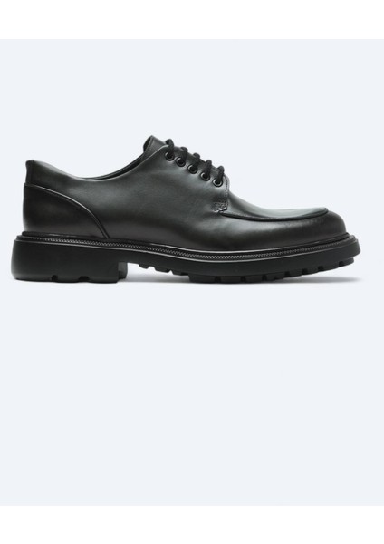 Haki Deri Smart Casual Ayakkabı
