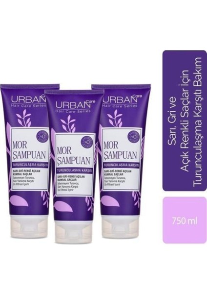 Care Mor Şampuan 3 Adet 250 ml