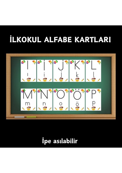 Ilkokul Alfabe Kartları 03 Asılabilir fiyatları