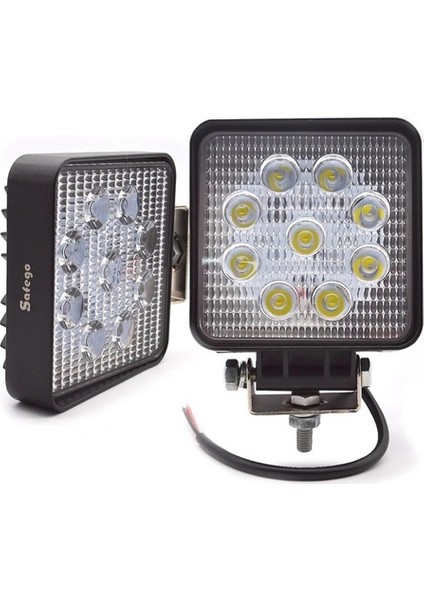 2 Adet Off Road Sis Farı Çalışma Lambası 9 Ledli 12V / 24 V