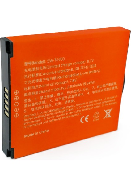 Sunmi P2 T6900 Uyumlu Pos Pili 7.6V 2480 mAh Lion Batarya