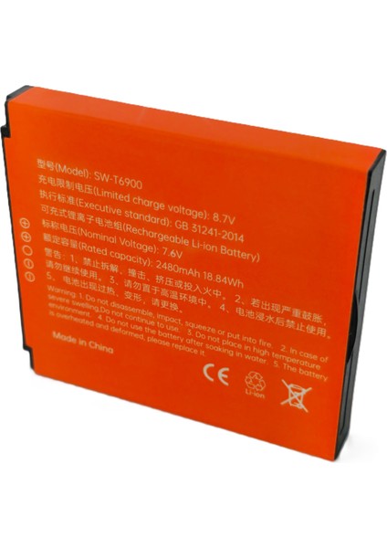 Sunmi P2 T6900 Uyumlu Pos Pili 7.6V 2480 mAh Lion Batarya modelleri
