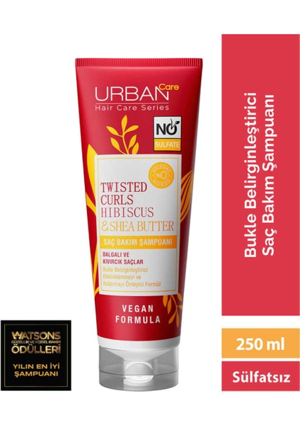 Care Twisted Curls Hibiscus & Shea Butter Saç Bakım Şampuanı 250 ml