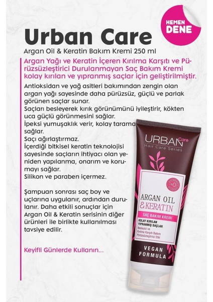 Care Argan Oil ve Keratin Bakım Kremi 250 ml fiyatları