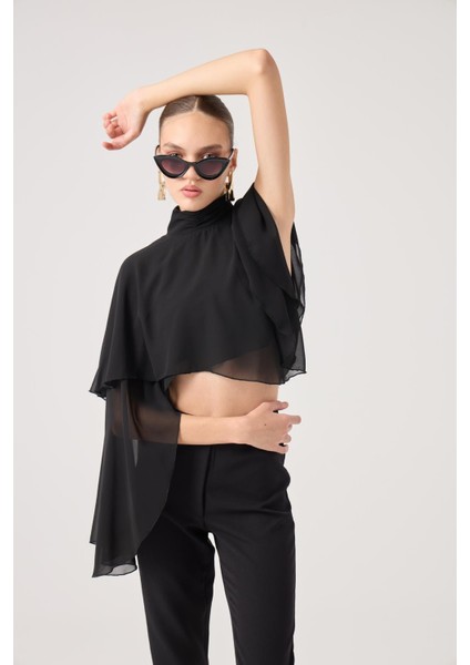 Pelerin Model Bena Bluz Siyah fiyatları