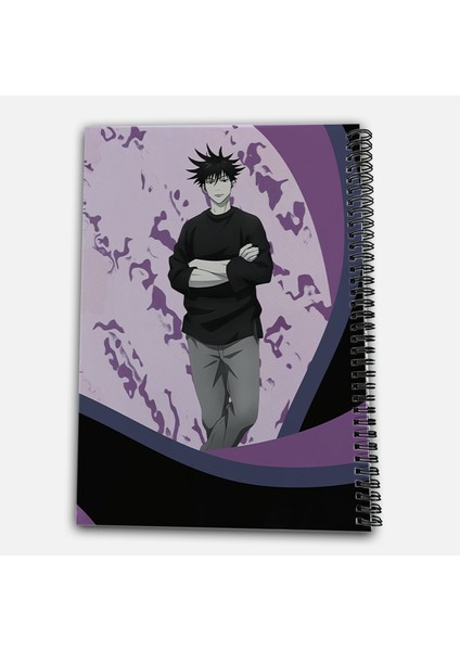 Jujutsu Kaisen Fushiguro Megumi Çizgisiz A4 Okul Defteri 72 Yaprak Model 3 modelleri