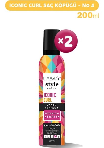 Care Style Guide Iconic Curl Saç Köpüğü 200 ml No 4 – 2 Adet
