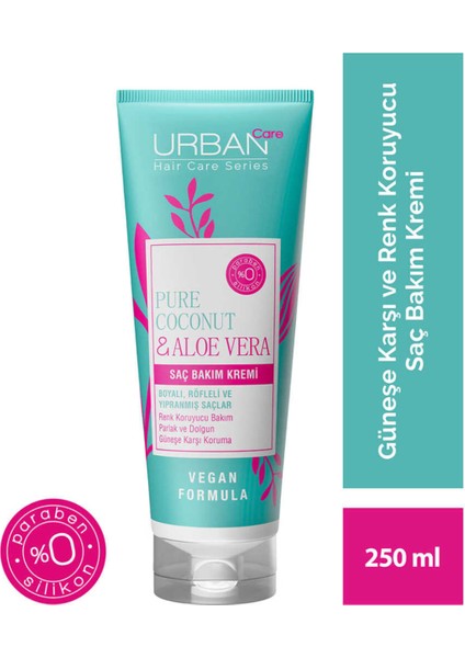 Care Pure Coconut & Aloe Vera Saç Bakım Kremi 250 ml