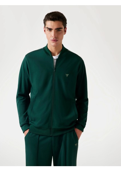 Interlock Erkek Yeşil Sweatshirt M5YQ04KCBR2-G8U1