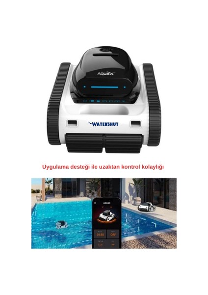 W80 Kablosuz Havuz Robotu 8 Saat Çalışma Süresi modelleri