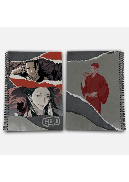 Jujutsu Kaisen Suguru Geto Kareli A4 Okul Defteri 72 Yaprak Model 2