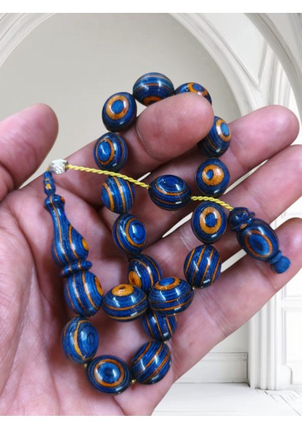 Efe Koleksiyonu Kafur Ağacı Sistemli Lacivert Renk Tesbih fiyatları