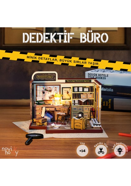 Dedektif Büro Minyatür Maket Ev