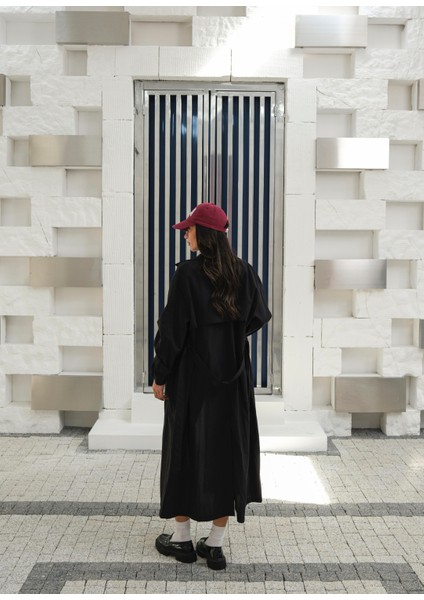 Kapsül Gardırop Kuşaklı Oversize Trench modelleri