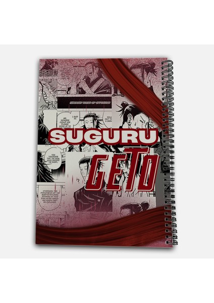 Jujutsu Kaisen Suguru Geto Kareli A4 Okul Defteri 72 Yaprak Model 1 modelleri
