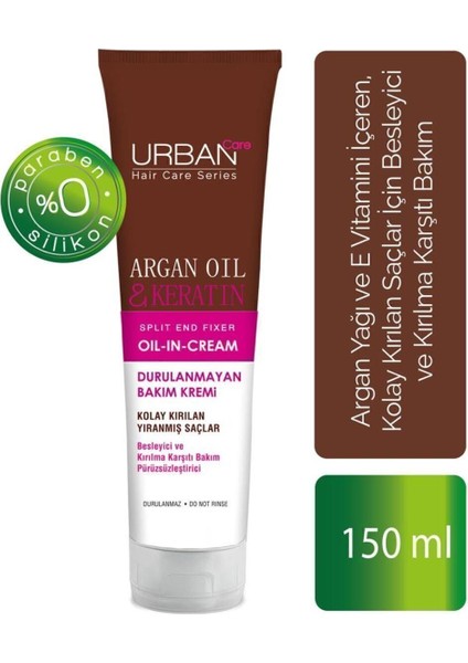 Care Argan Oil & Keratin Durulanmayan Bakım Kremi 150 ml