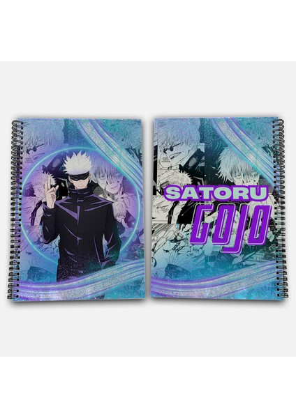 Jujutsu Kaisen Satoru Gojo Çizgisiz A4 Okul Defteri 72 Yaprak Model 1