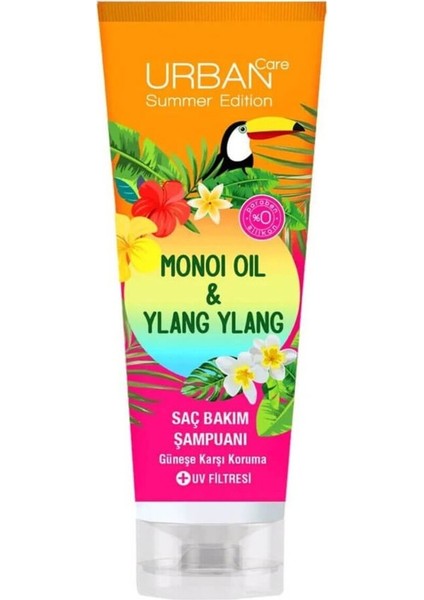 Care Urban Summer Edition Monoi Oil & Ylang Ylang Saç Bakım Şampuanı +Uv Filtresi 250ML