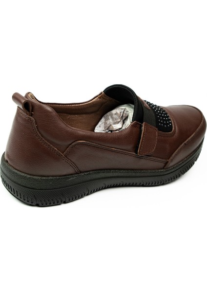 42642 Kahverengi Deri Günlük Kadın Ayakkabı fırsatları