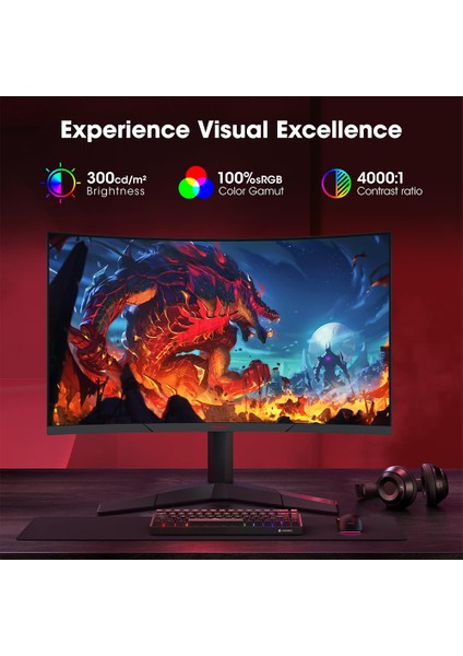 27" 27E6QCA 180Hz 1ms Va Qhd Curved Gaming Monitör modelleri