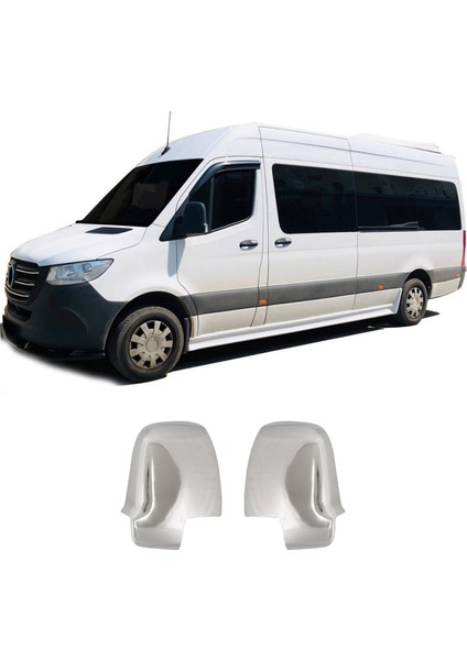 Mercedes Sprinter W907 Uyumlu 2018 Ve Üzeri Krom Ayna Kapağı 2 Parça Paslanmaz Çelik fiyatları