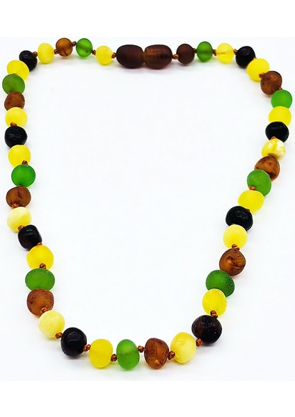 Mat Renkli Orijinal Damla Kehribar Bebek Kolye fırsatları