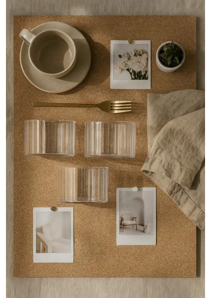 6’lı Yuvarlak Çizgili Cam Tatlı Sunum Kasesi – Magnolia, Kahvaltı, Çerezlik, Şekerlik modelleri