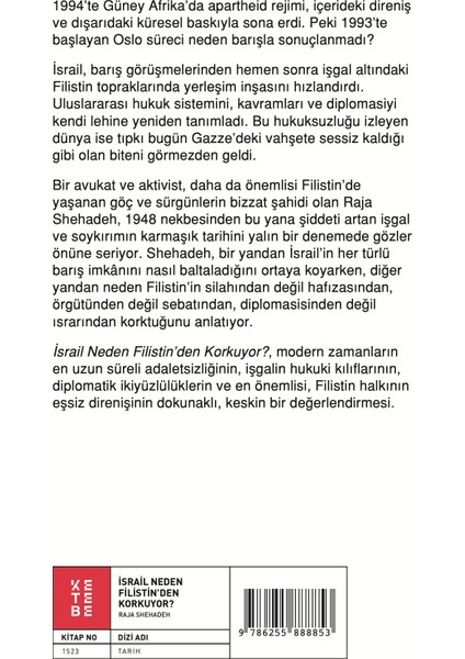 Israil Neden Filistin’den Korkuyor? fiyatları