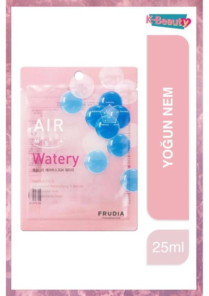 Air Watery 3 Katlı Yoğun Nemlendirici Yüz Maskesi 25 ml x 3'lü Paket – Derinlemesine Cilt Nem Bakımı fiyatları