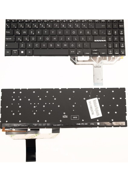 Asus Vivobook M1603QA Notebook Klavye Işıklı