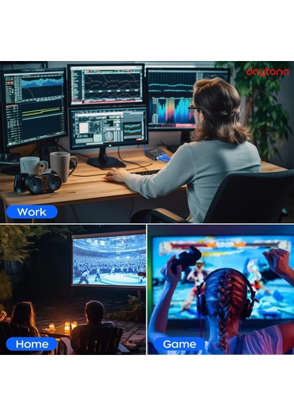 ZR889 1000MBPS Internet Hızı, Cat 8, Cat 7, Cat 6 Için Type C Güç Kablosu ile RJ45 Network Splitter Bilgisayarlar, Tv'ler, Yönlendiriciler Için Adaptör 1to4