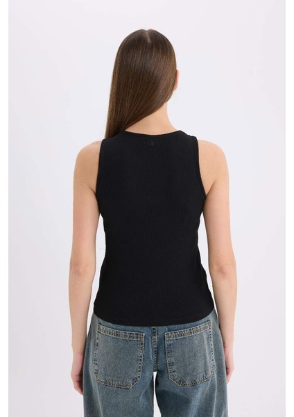 Slim Fit Dar Kesim Bisiklet Yaka Fitilli Kaşkorse Atlet A3422AX25AU indirimleri