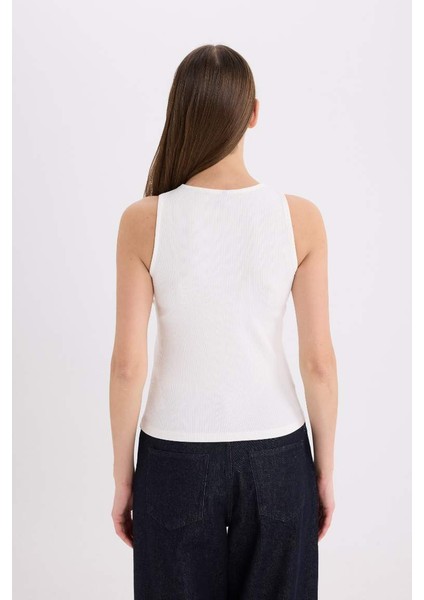 Slim Fit Dar Kesim Bisiklet Yaka Fitilli Kaşkorse Atlet A3422AX25AU indirimleri