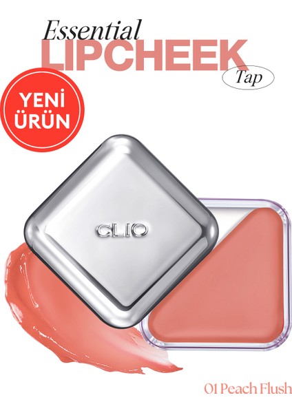 Dudak ve Yanak Renklendirici Balm Clıo Essential Lipcheek Tap (01 Peach Flush)