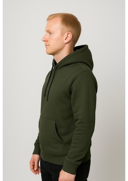 Erkek Haki Kapüşonlu SWEATSHIRT-W1108 fiyatları